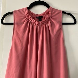 Ann Taylor sleeveless pink blouse